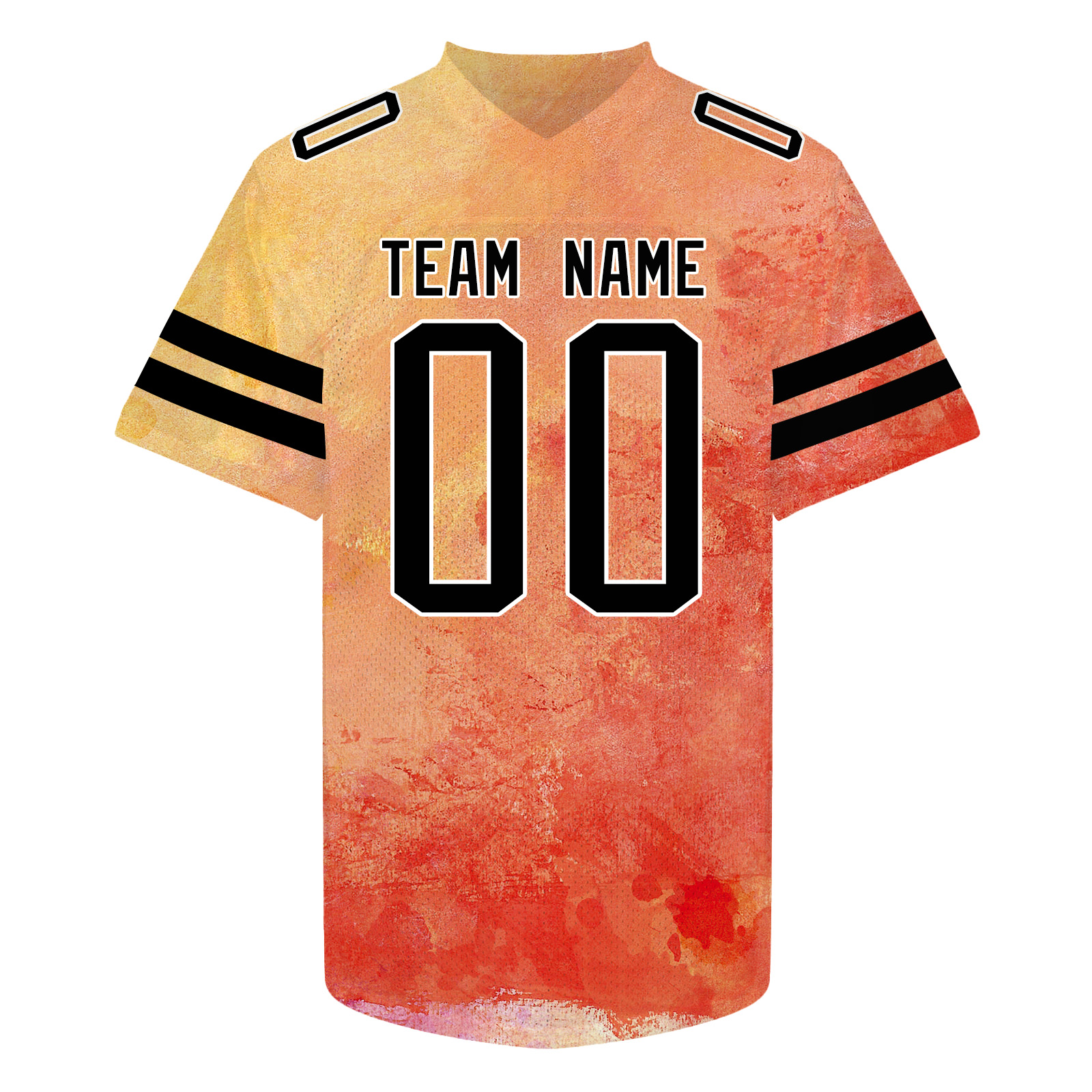 Custom Orange Casual Football Jersey Personalized Sports Gift
