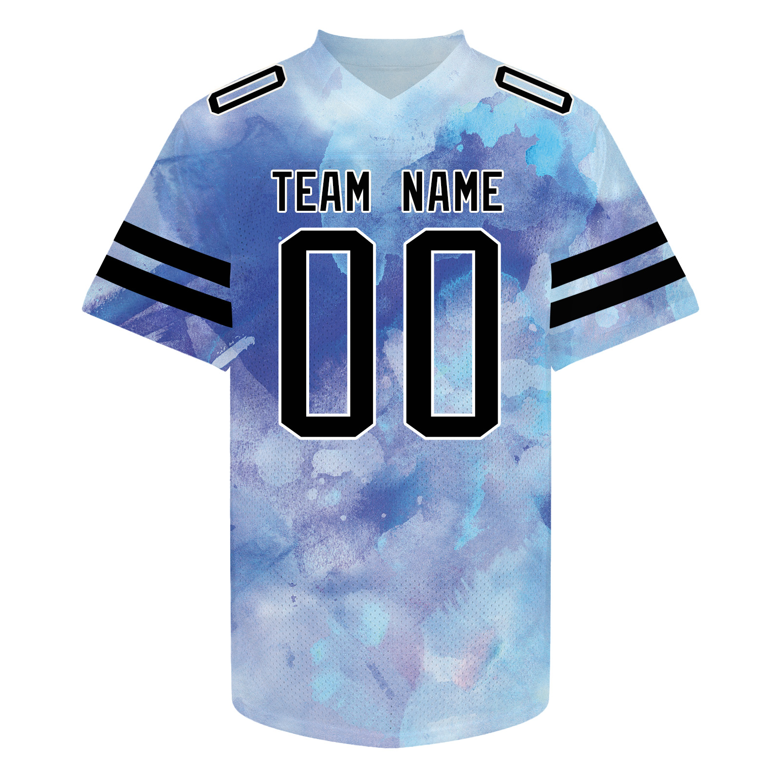 Custom Blue Casual Football Jersey Personalized Game Shirts