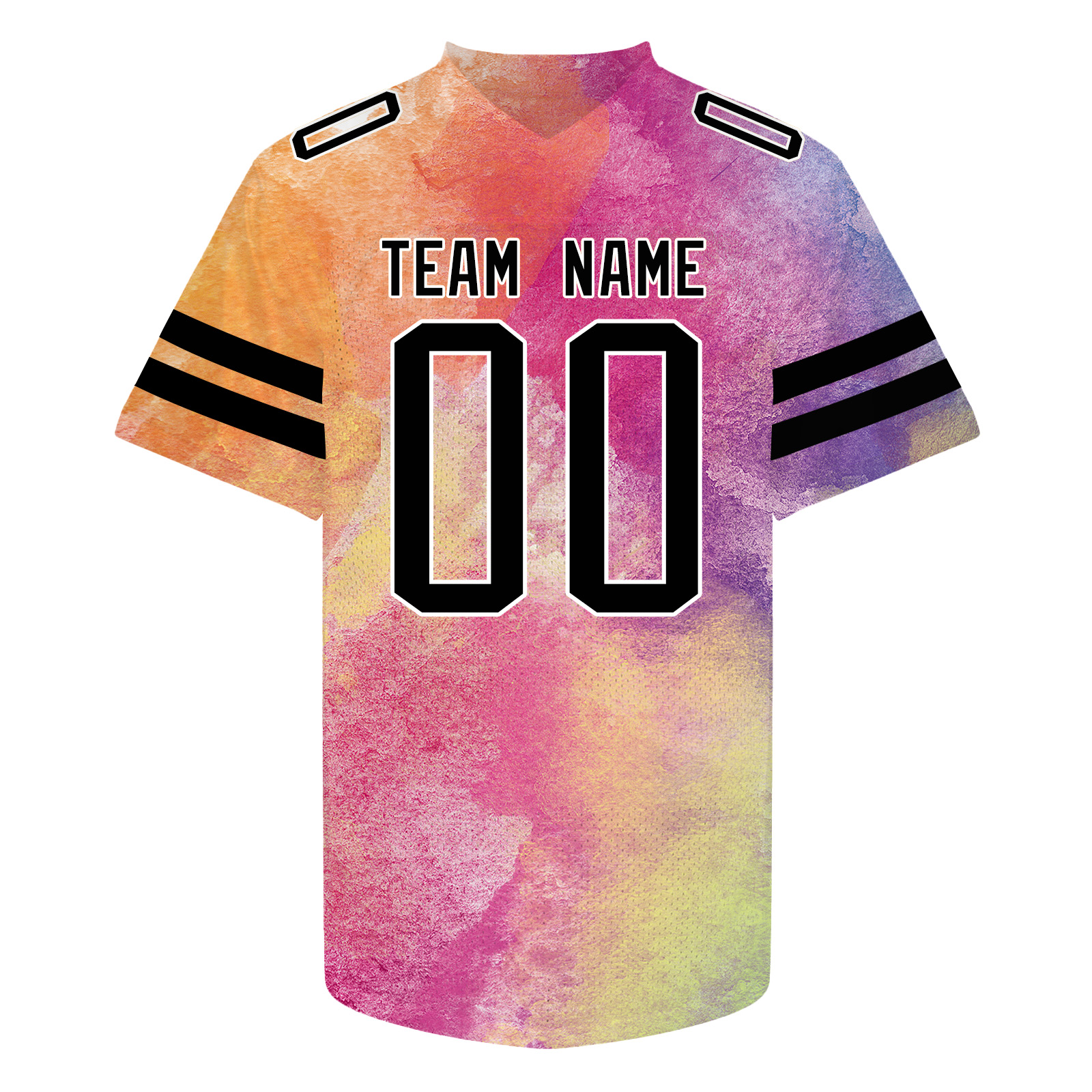 Custom Red V-Neck Football Jersey Personalized Sports Gift