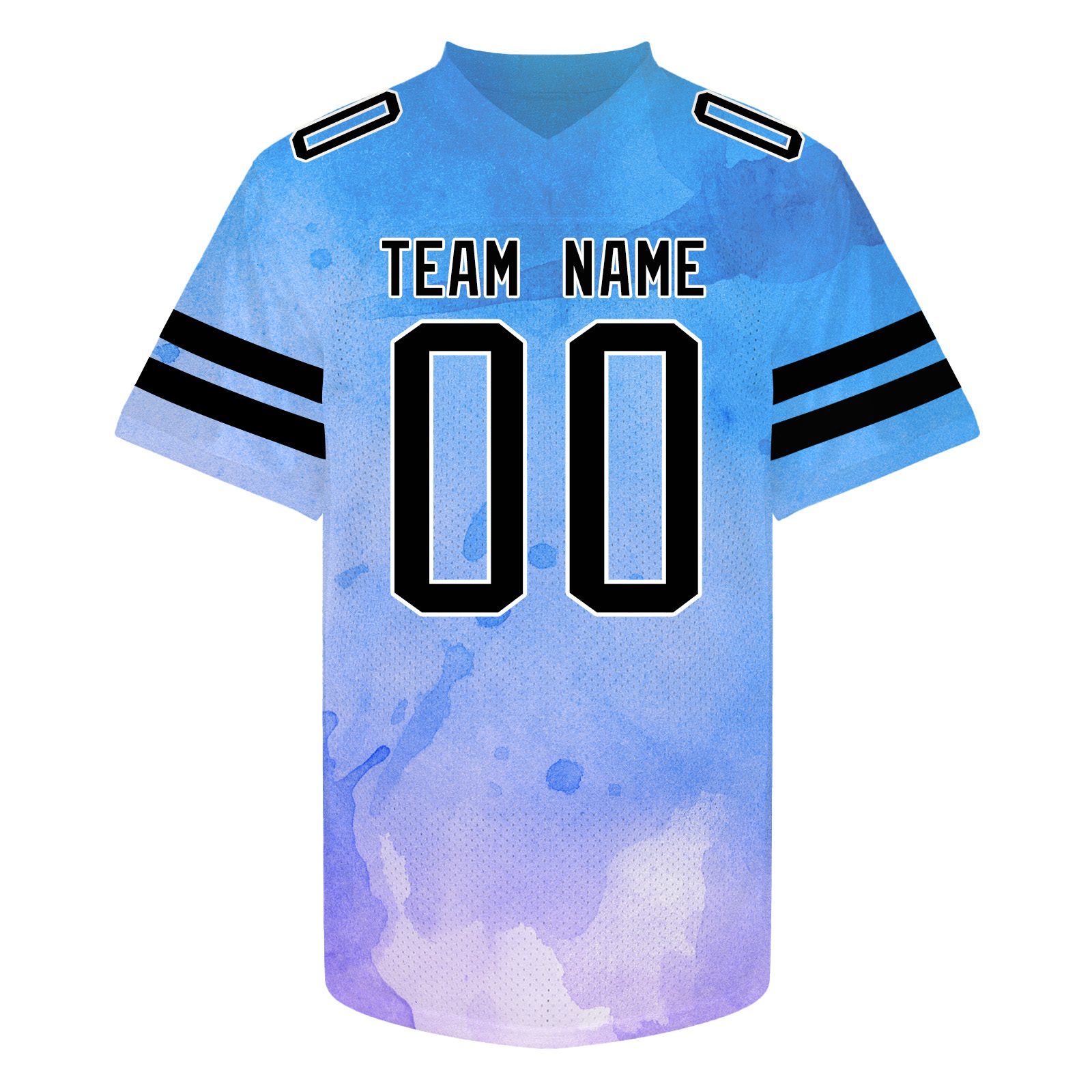 Custom Blue Casual Football Jersey Personalized Sports Gift