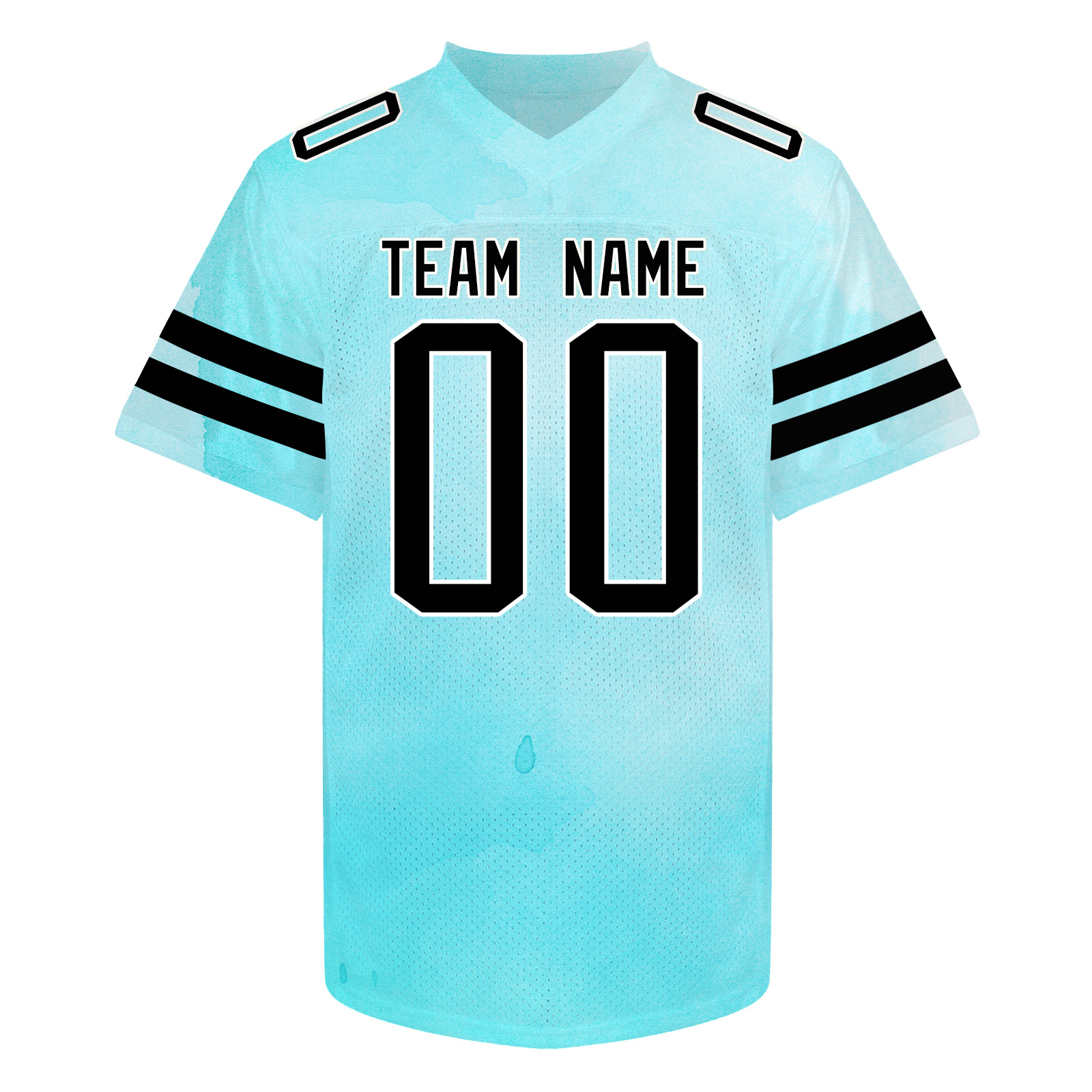 Custom Blue Workout Football Jersey Personalized Sports Gift