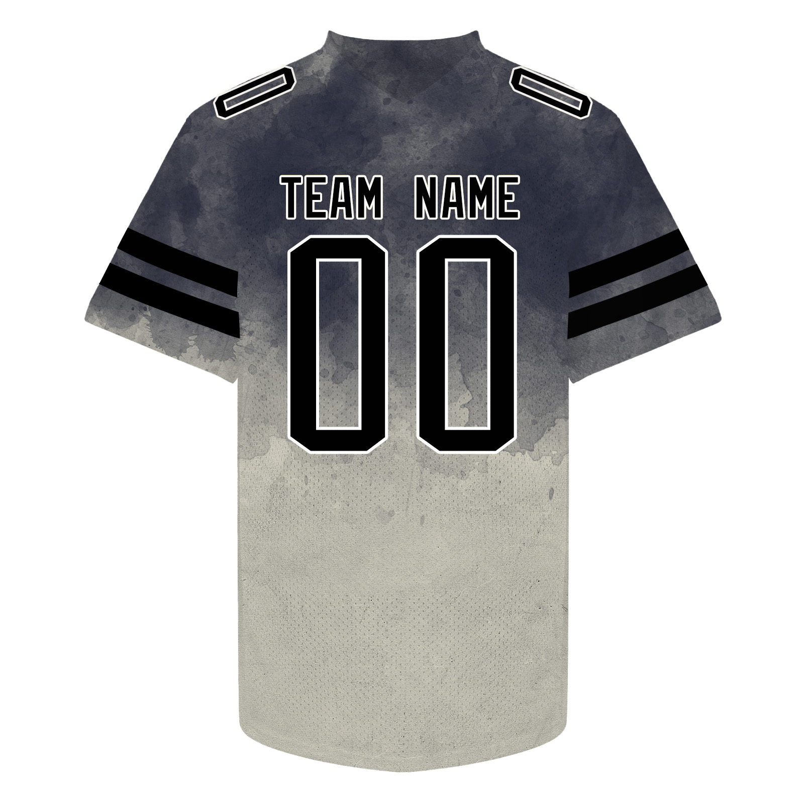 Custom Grey Black Casual American Football Jersey Game Shirts