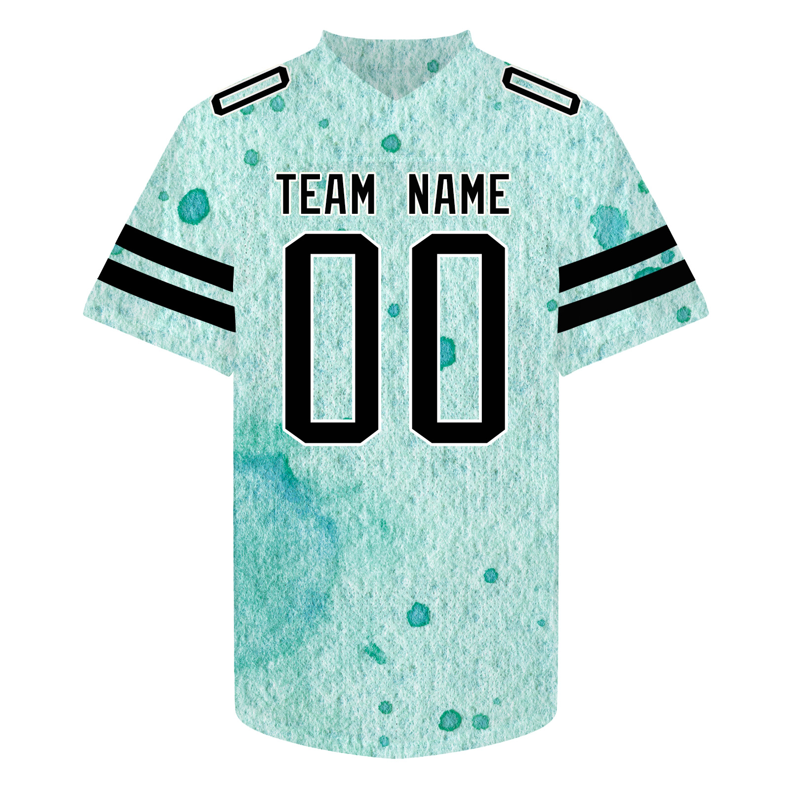 Custom Teal Workout Football Jersey Personalized Sports Gift