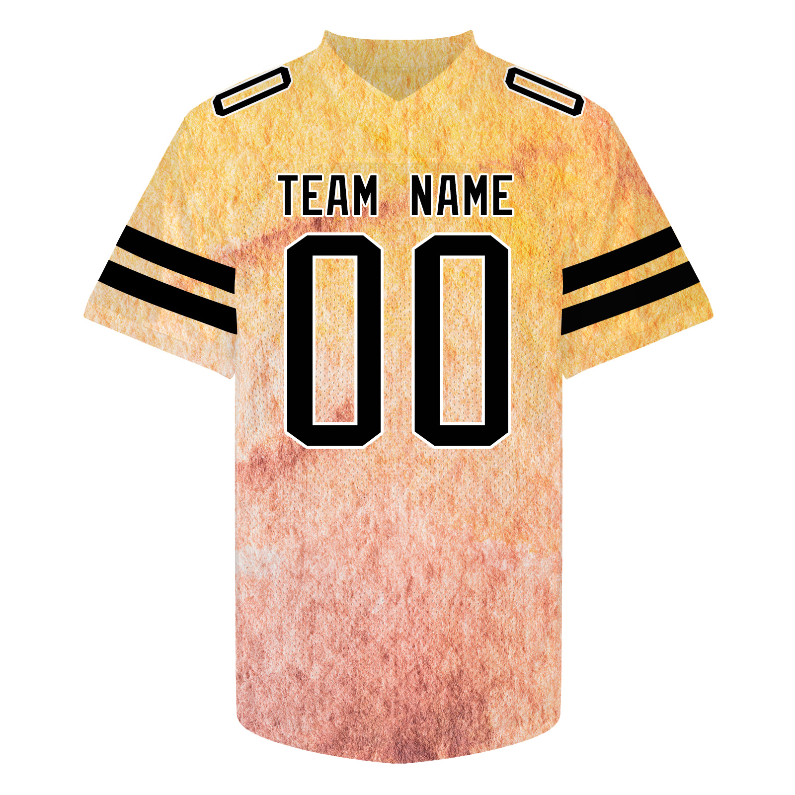 Custom Yellow Team Football Jersey Personalized Sports Gift